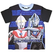 68411 半袖Tシャツ ウルトラヒーロー BK 100cm [キャラクター衣料品]