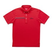 TSMC1716RD-L [クーリングプリント ライン入シャツ L レッド]