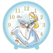 ディズニー ファジー柄 アラームクロック アリス