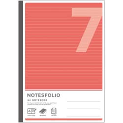 NOTESFOLIO（ノーツフォリオ） A4 7ミリ罫 40枚 レッド NT47-RD