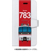 図鑑風手帳型ケース iPhone 7 JR九州783系ハイパーサルーン