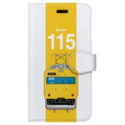 図鑑風手帳型ケース iPhone 7 JR西日本115系N40先頭改造車中国地域色
