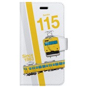 スラント手帳型ケース iPhone 7 JR西日本115系N40先頭改造車中国地域色