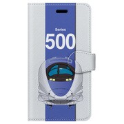 図鑑風手帳型ケース iPhone 7 JR西日本東海道・山陽新幹線500系のぞみ
