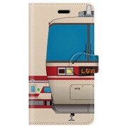 側正面手帳型ケース iPhone 7 JR東海381系クロ381パノラマ