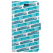 ストライプ手帳型ケース iPhone 7 JR東日本251系スーパービュー踊り子リニューアル