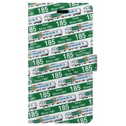 ストライプ手帳型ケース iPhone 7 JR東日本185系0番台踊り子