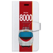 図鑑風手帳型ケース iPhone 7 JR四国8000系リニューアル
