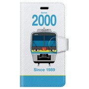正面手帳型ケース iPhone 7 JR四国2000系南風