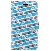 ストライプ手帳型ケース iPhone 7 JR四国2000系南風