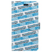 ストライプ手帳型ケース iPhone 7 JR四国7000系