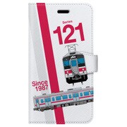 スラント手帳型ケース iPhone 7 JR四国121系国鉄色