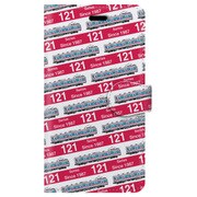 ストライプ手帳型ケース iPhone 7 JR四国121系国鉄色