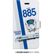 スラント手帳型ケース iPhone 7 JR九州885系2次車白いソニック