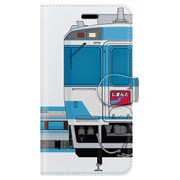 側正面手帳型ケース iPhone 7 JR四国キハ185系四国色