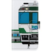 側正面手帳型ケース iPhone 7 JR四国キハ185系国鉄色
