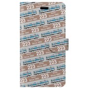 ストライプ手帳型ケース iPhone 7 JR西日本223系1000番台
