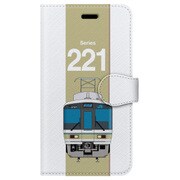 図鑑風手帳型ケース iPhone 7 JR西日本221系東海道本線