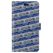 ストライプ手帳型ケース iPhone 7 JR東日本EF510形500番台寝台特急カシオペア色