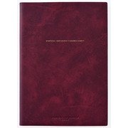 17.3A5VERT-D SNICK WINE コーテッド手帳 2017年3月始まり バーチカルタイプ 週間 A5 COT-45685