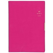 17.3B6LEFT-D SURF PINK コーテッド手帳 2017年3月始まり レフトタイプ 週間 B6 COT-45778