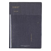 17.3B6LEFT-D CELL BLACK コーテッド手帳 2017年3月始まり レフトタイプ 週間 B6 COT-45781