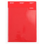 17.3B6G-MO OMIT RED コーテッド手帳 2017年3月始まり ブロックタイプ 月間 B6 COT-45803