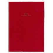 17.3B6G-MO HARP RED コーテッド手帳 2017年3月始まり ブロックタイプ 月間 B6 COT-45814