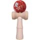 ちりめんけん玉 雅 紅赤 [木製玩具]