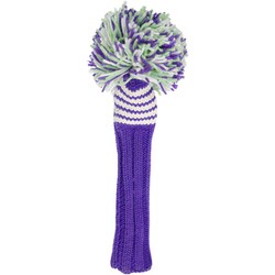 Jan Craig ヘッドカバー #5フェアウェイ用 Lilac/Meadow/White