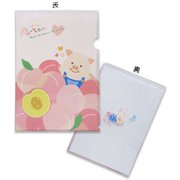 ぷーとん A4クリアファイル (ももがいっぱい) [H310×W220mm]
