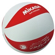 MS-M78-WR [ソフトバレーボール 円周78cm ホワイト/レッド]