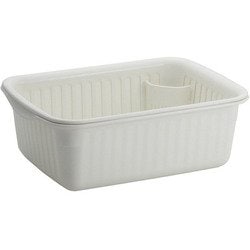 水切りラック 水切りセット 中 「Nポゼ」 ホワイト