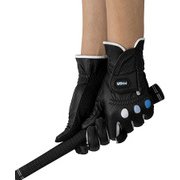 17 PRGR PGL-17W ブラック/ブルー 20cm [ゴルフグローブ 両手用 レディース]