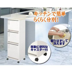 ヨドバシ.com - アスベル 資源ゴミ分別ワゴン ワイド3段 43L ベージュ