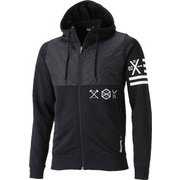 BC5055-J/M [MEN ワンシリーズ Wハイブリッドスウエット フルジップパーカー Mサイズ ブラック]
