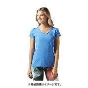 BK1942-J/M [WOMEN ワンシリーズ ACTIVCHILL Vネック ショートスリーブTシャツ Mサイズ エコブルー]