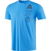 BK3972-J/M [MEN ワンシリーズ ACTIVCHILL グラフィック ショートスリーブTシャツ Mサイズ ホライズンブルー]
