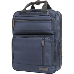 ビジネスリュック PCリュック 41cm A4ファイル対応 14インチPC対応 ハンドル付き PO-4818 ネイビー
