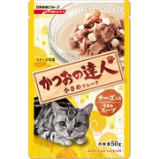 かつおの達人レトルト 小さめフレーク チーズ入り うまみスープ 50g [キャットフード]