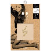 パンティストッキング FP10706 RELISH ORIGINAL ブーケ柄 M~L ヌーディベージュ