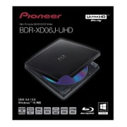 4Kコンテンツ Ultra HD Blu-ray(UHDBD) 再生対応 USB3.0接続 クラムシェル型 BDXL対応 外付型ポータブルBD/DVD/CDライター BDR-XD06J-UHD