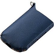 iQOS用 ソフトレザーカバー クロスステッチタイプ ブルー ET-IQLC1BU