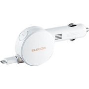 iQOS用 シガーチャージャー microBリール 90cm 2.4A ホワイト MPA-CCIQ02WH