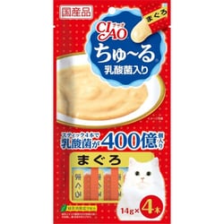 チャオちゅーる 乳酸菌入り まぐろ 14g×4本 [猫用おやつ]