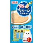 チャオちゅーる 乳酸菌入り かつお 14g×4本 [猫用おやつ]