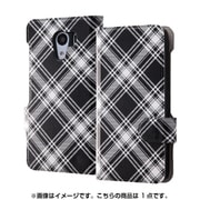 IJ-CR03LC/AK085 [Android One S2 オリジナルデザイン 手帳型レザーケース チェック/グレー]