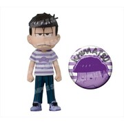 おそ松さん ワールドコレクタブルフィギュア 松に衣を！！avex pictures×BANPRESTO ボーダー松Tシャツver. 一松 [フィギュア＋ミニ缶バッジ]