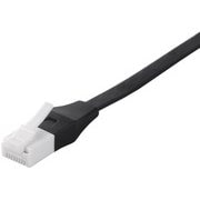 ツメの折れないLANケーブル カテゴリー6A ストレート フラットタイプ 0.5m ブラック BCLS6AF05BK