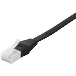 ツメの折れないLANケーブル カテゴリー6A ストレート フラットタイプ 2m ブラック BCLS6AF20BK